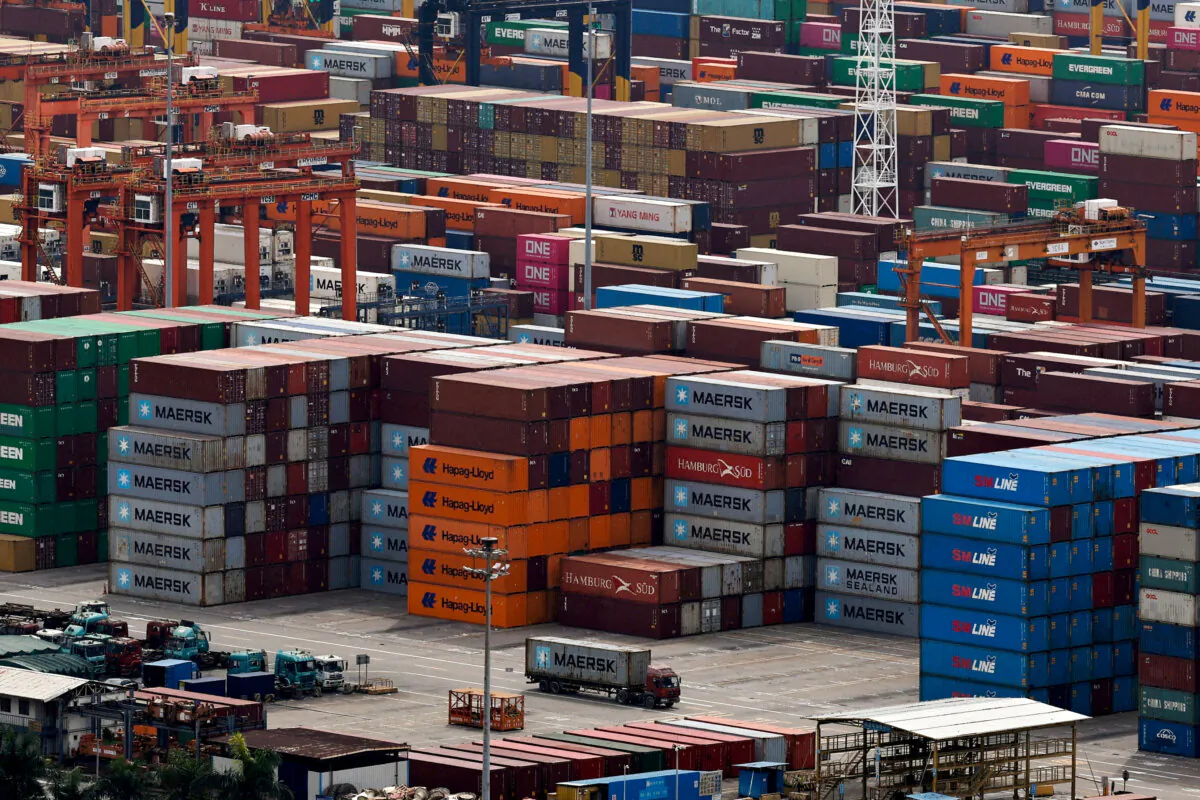 Containers at the Yantian port in Shenzhen, China, on April 17, 2025. (Tingshu Wang/Reuters)