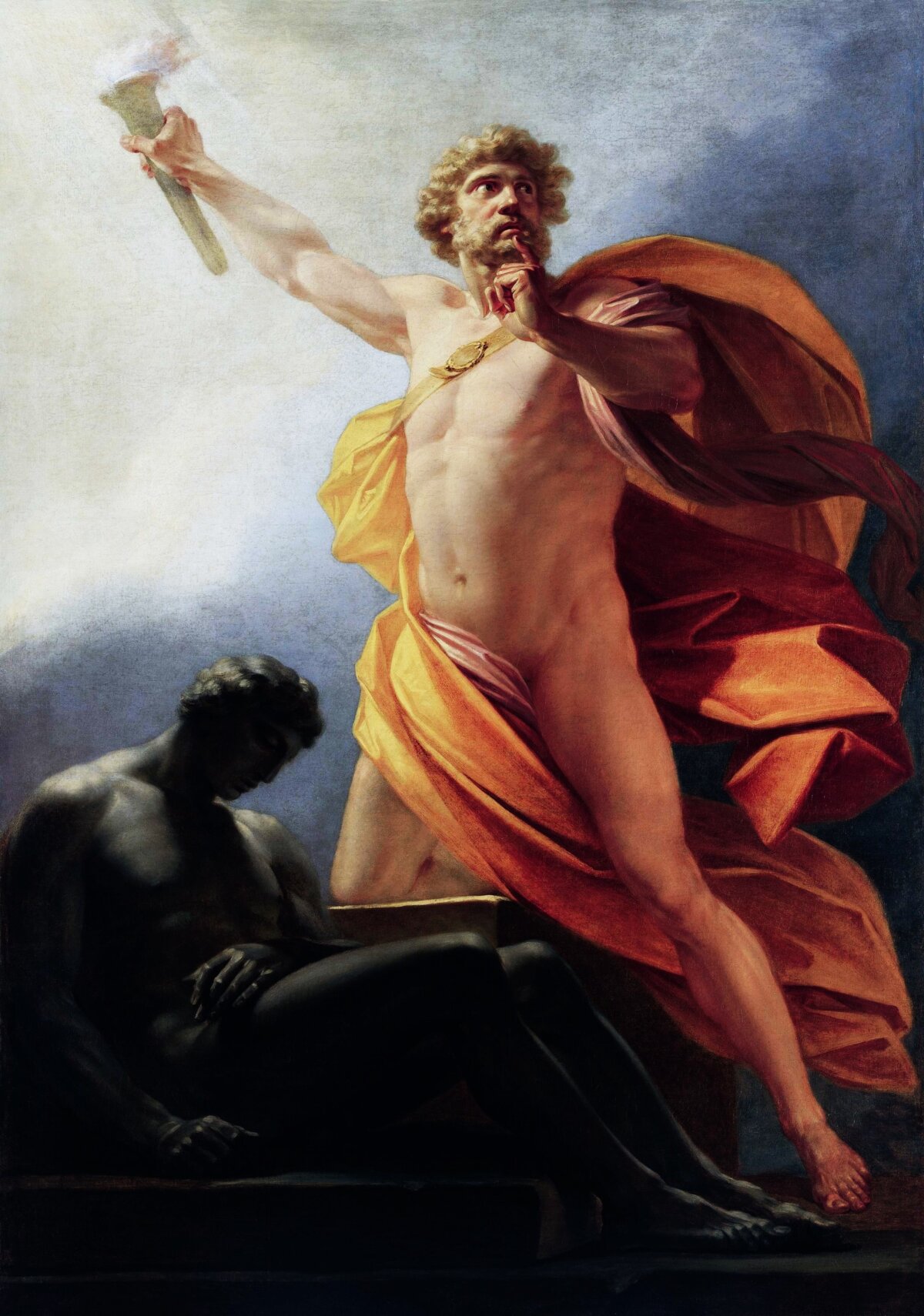 “Prometheus Brings Fire” by Heinrich Friedrich Füger.