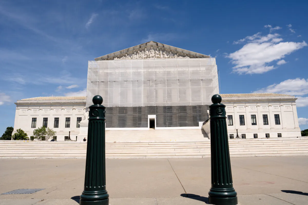 The U.S. Supreme Court in Washington on May 19, 2025. (Madalina Vasiliu/The Epoch Times)