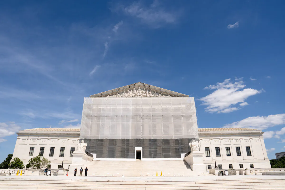 The U.S. Supreme Court in Washington on May 19, 2025. (Madalina Vasiliu/The Epoch Times)