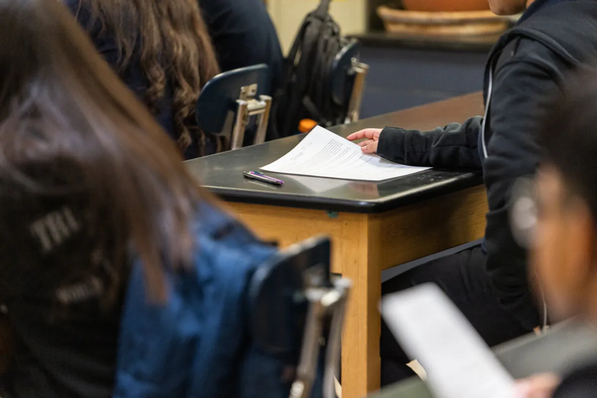 A school in Los Angeles on Jan. 8, 2024. (John Fredricks/The Epoch Times)