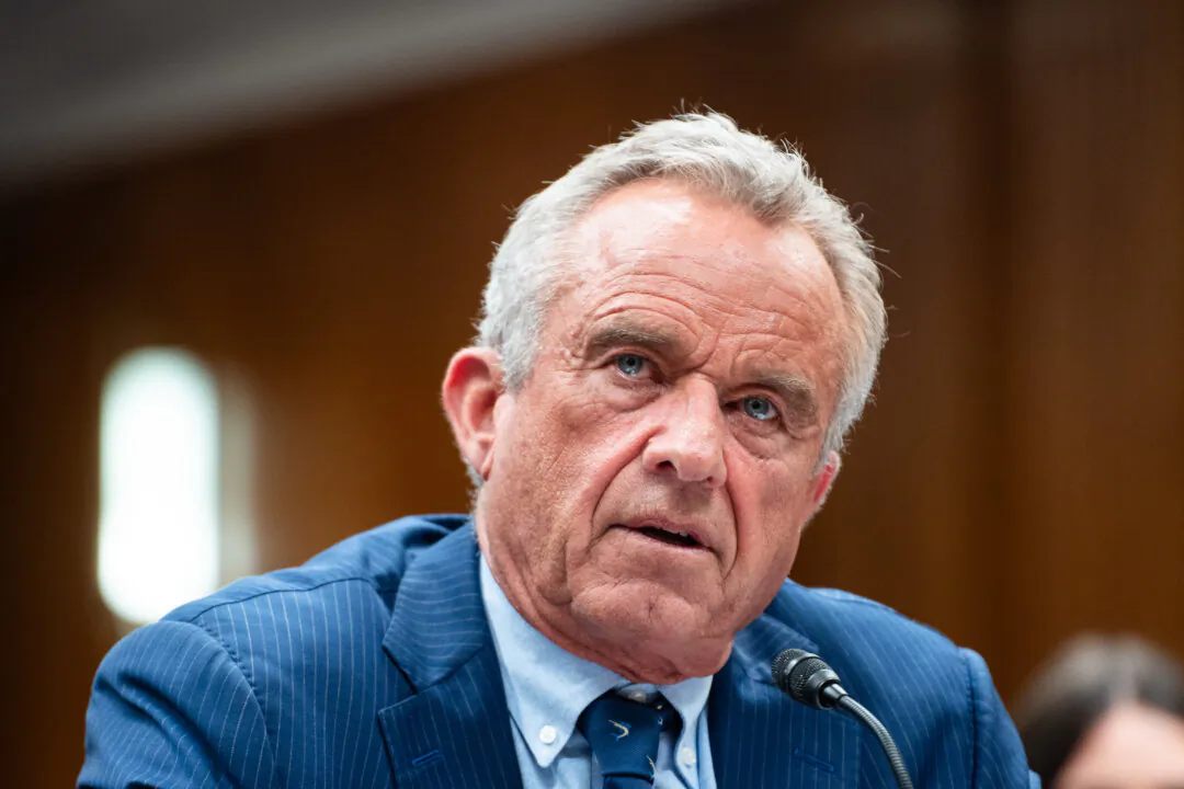 Health Secretary Robert F. Kennedy Jr. testifies before a Senate Appropriations subcommittee on Capitol Hill in Washington on May 20, 2025. (Madalina Vasiliu/The Epoch Times)
