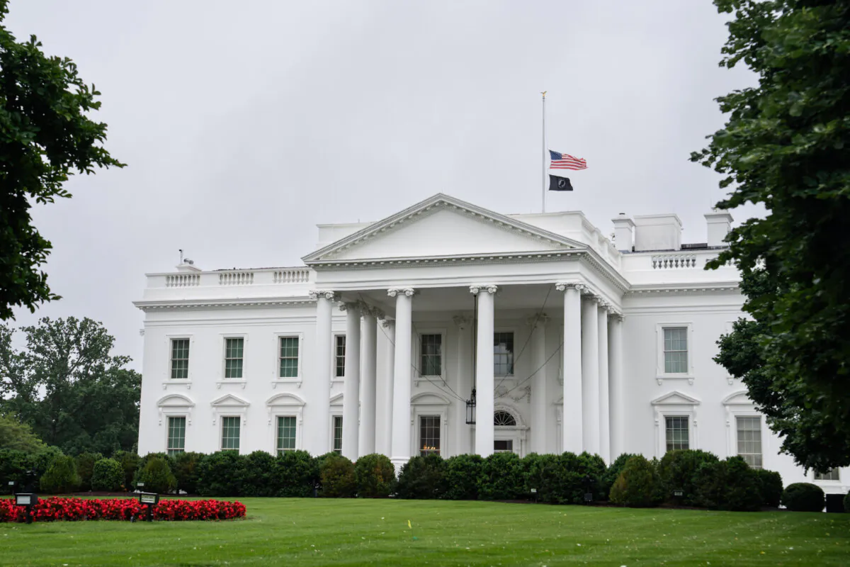 The White House in Washington on May 21, 2025. (Madalina Vasiliu/The Epoch Times)