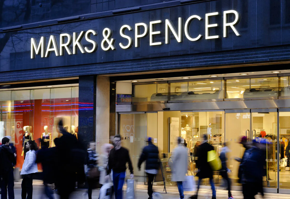 File photo of a Marks & Spencer store on Oxford Street in London on July 11, 2021.