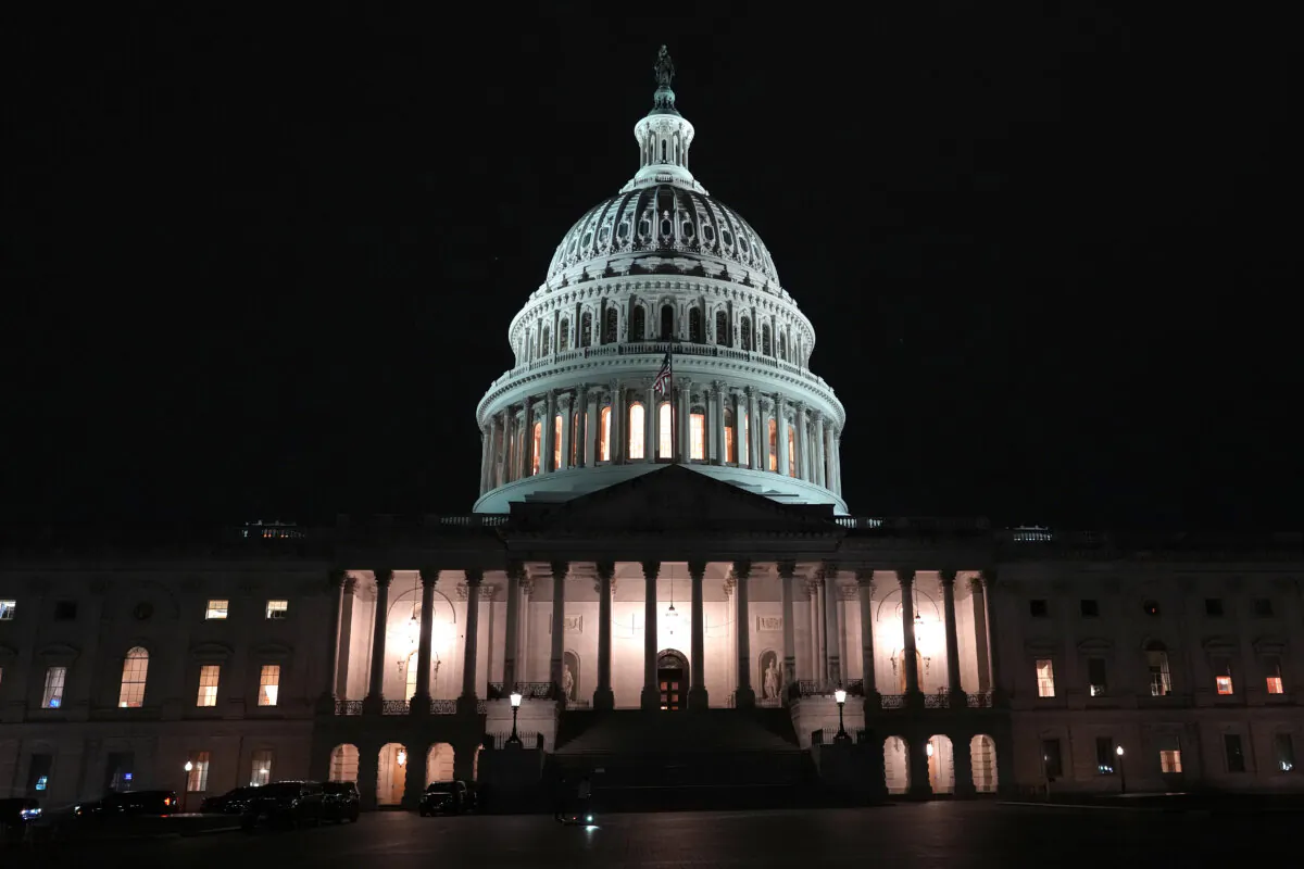 The U.S. Capitol is seen as the House Rules Committee prepares to meet for an overnight markup of the One Big Beautiful Bill Act in Washington on May 20, 2025. (Kevin Dietsch/Getty Images)