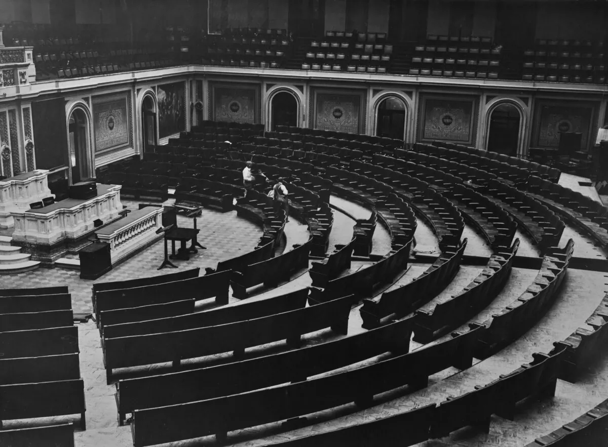 The chamber of the U.S. House of Representatives in Washington circa 1940. (Keystone View Company/FPG/Archive Photos/Getty Images)