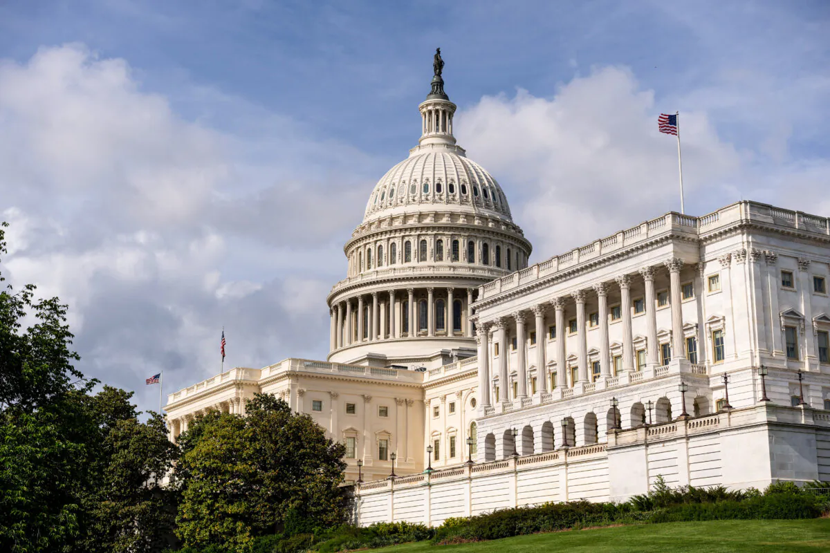 The U.S Capitol building Washington on May 5, 2025.(Madalina Vasiliu/The Epoch Times)