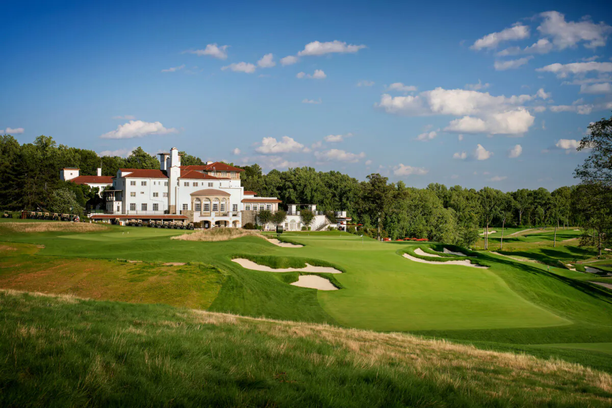 The ninth hole at the Congressional Country Club in Bethesda, Md., on Sept. 6, 2021. (Gary Kellner/PGA of America)