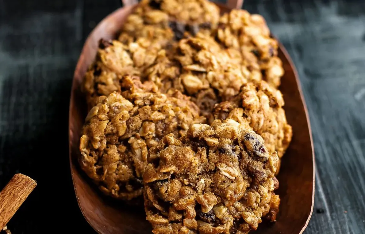 A dash of brandy and the richness of molasses make these hearty oatmeal cookies perfectly spiced. (Jennifer McGruther)