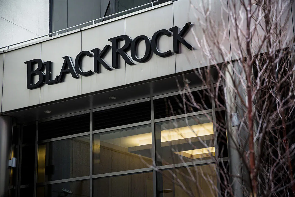 The BlackRock office in New York City on Jan. 16, 2014. (Andrew Burton/Getty Images)