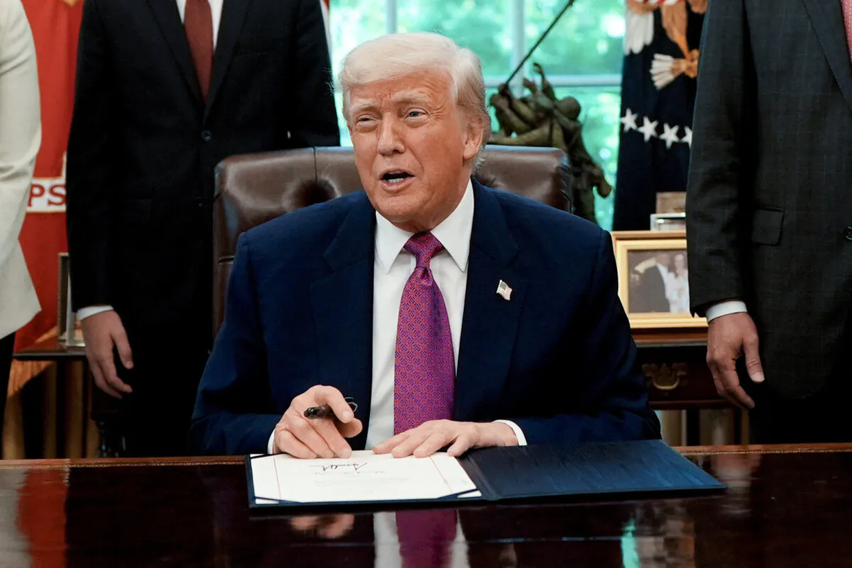 U.S. President Donald Trump in Washington on May 9, 2025. (Kent Nishimura/Reuters)