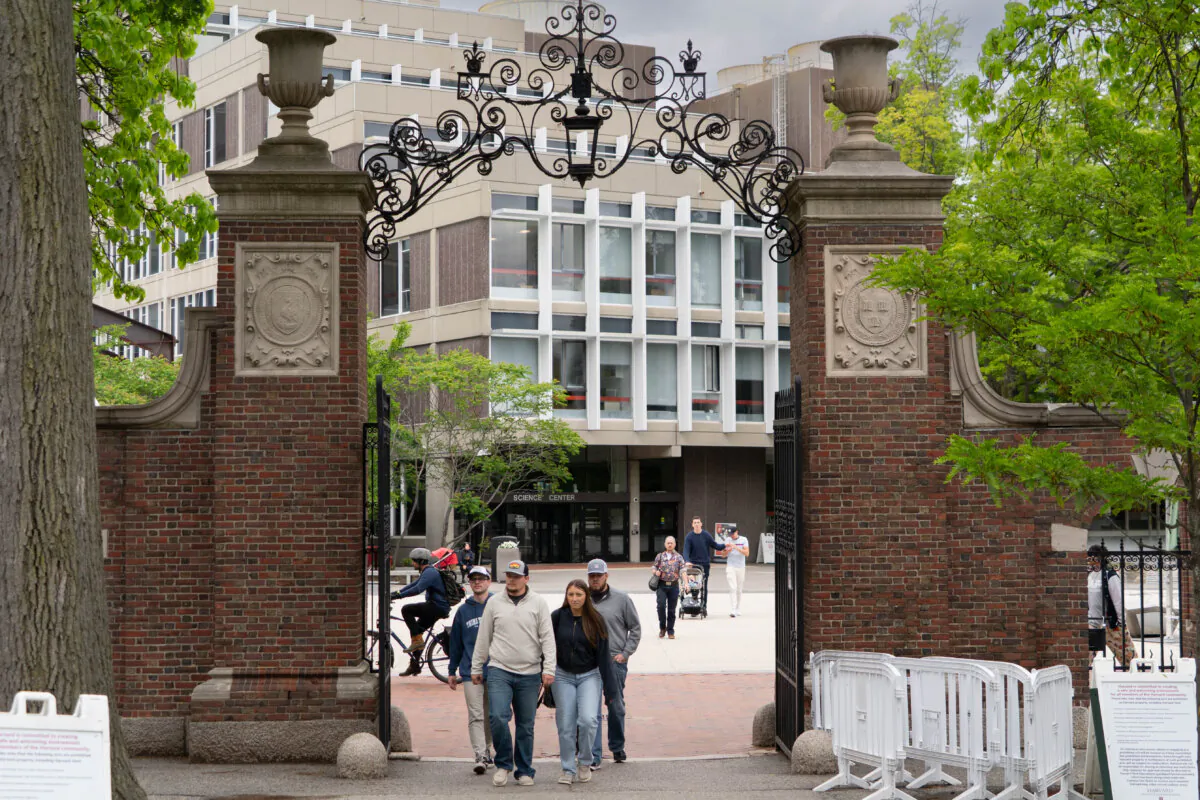 Harvard University in Cambridge, Mass., on May 23, 2025. (Learner Liu/The Epoch Times)