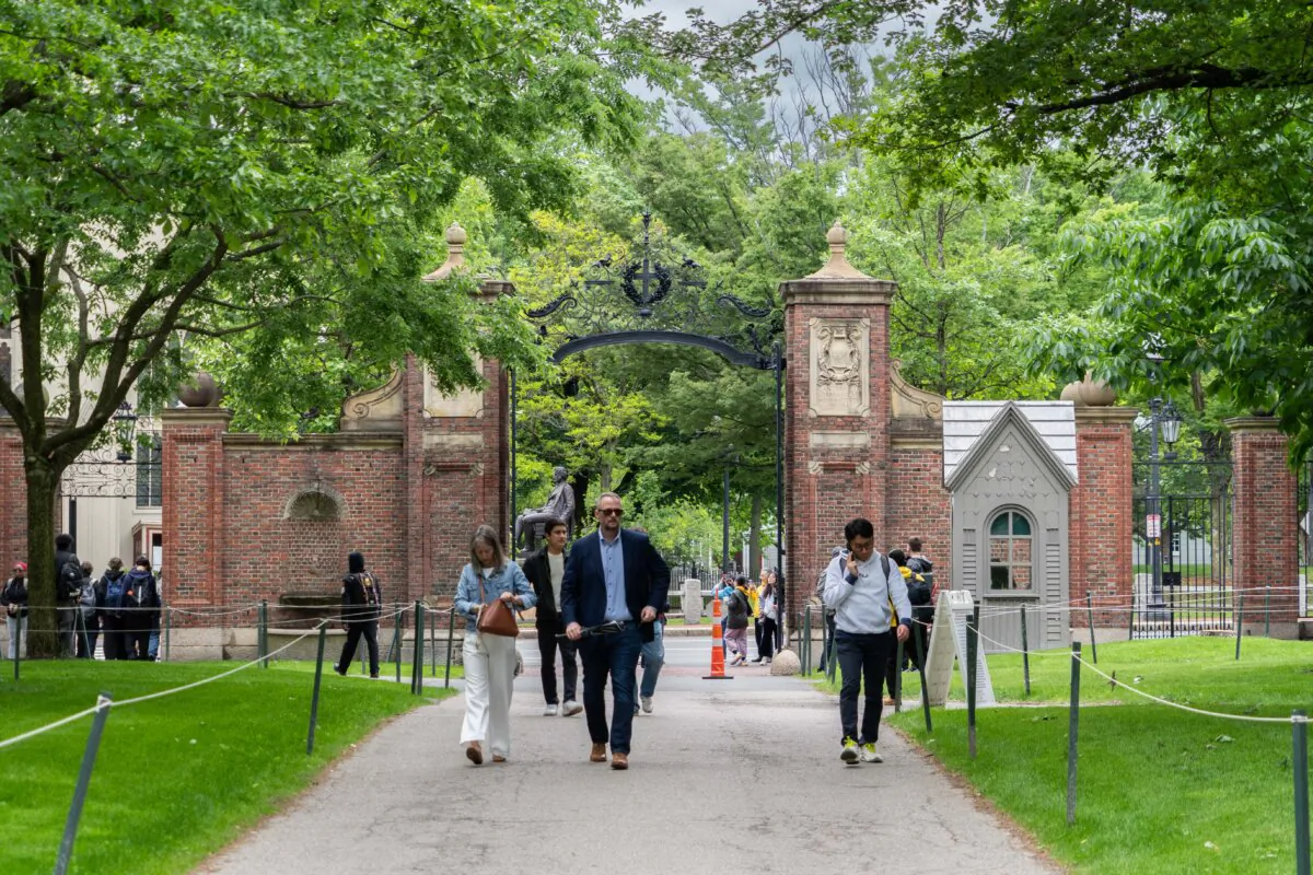 Harvard University in Cambridge, Mass., on May 23, 2025. (Learner Liu/The Epoch Times)