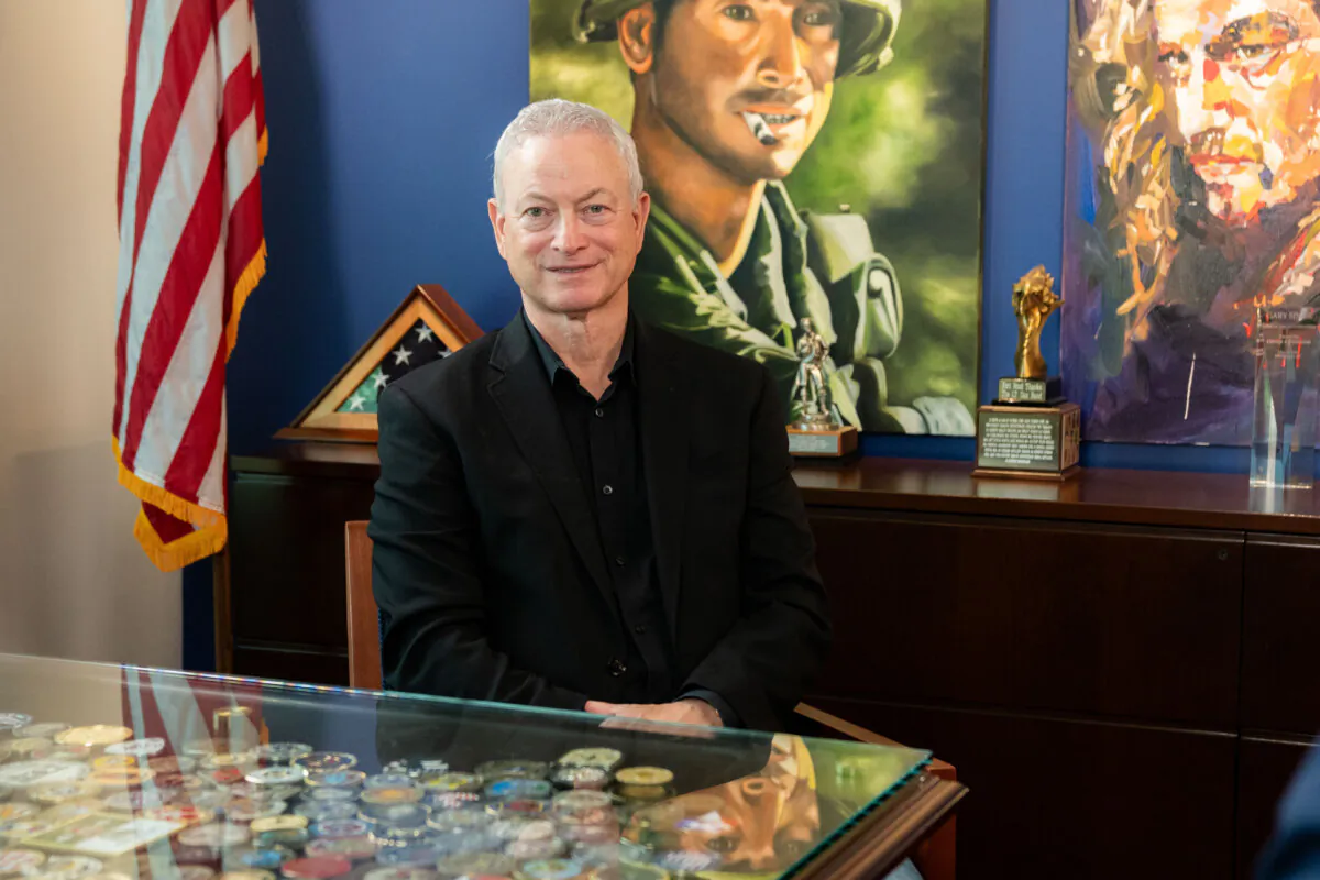 Actor and director Gary Sinise in Franklin, Tenn., on May 13, 2025. (Patrick Mauler/The Epoch Times)