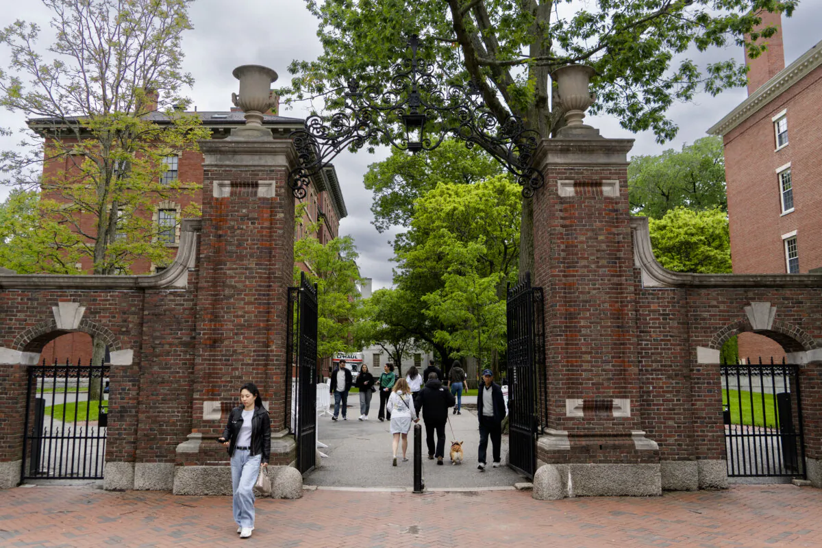 Harvard University in Cambridge, Mass., on May 23, 2025. (Learner Liu/The Epoch Times)