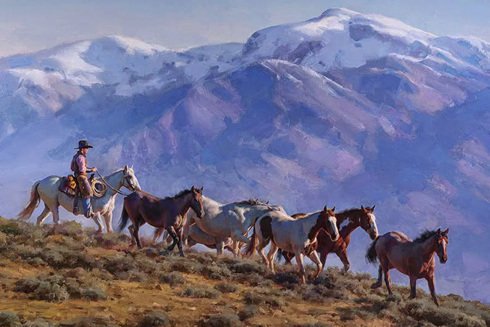 Utah Rodeo Artist Raised With Wranglers Paints Modern