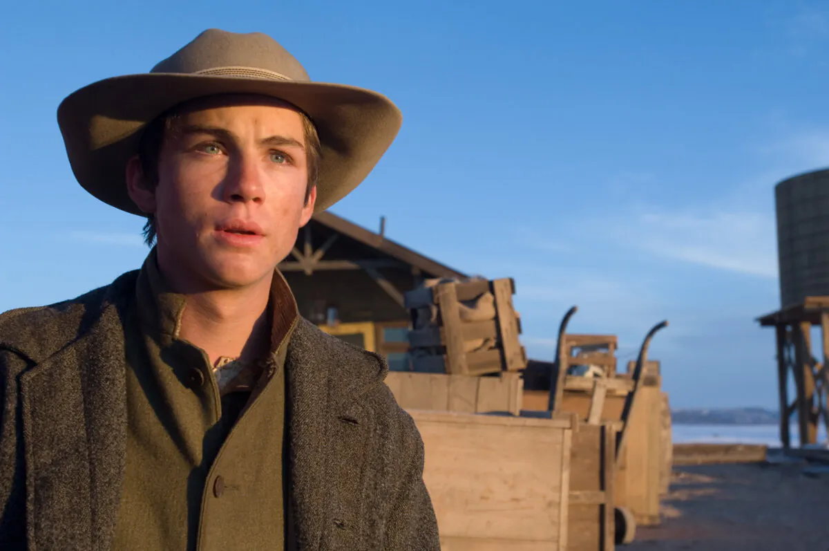 A young man William Evans (Logan Lerman) learns how to be a real man, in "3:10 to Yuma." (Lionsgate Entertainment/MovieStillsDB)