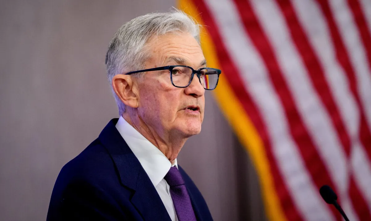 Federal Reserve Chair Jerome Powell speaks at the Thomas Laubach Research Conference held by the Federal Reserve Board of Governors in Washington on May 15, 2025. (Andrew Harnik/Getty Images)