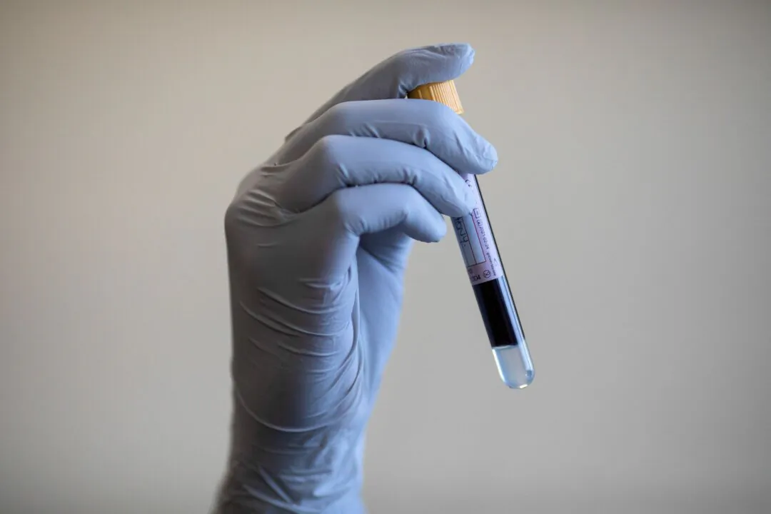 A blood sample in an undated file photo. (Simon Dawson/PA)