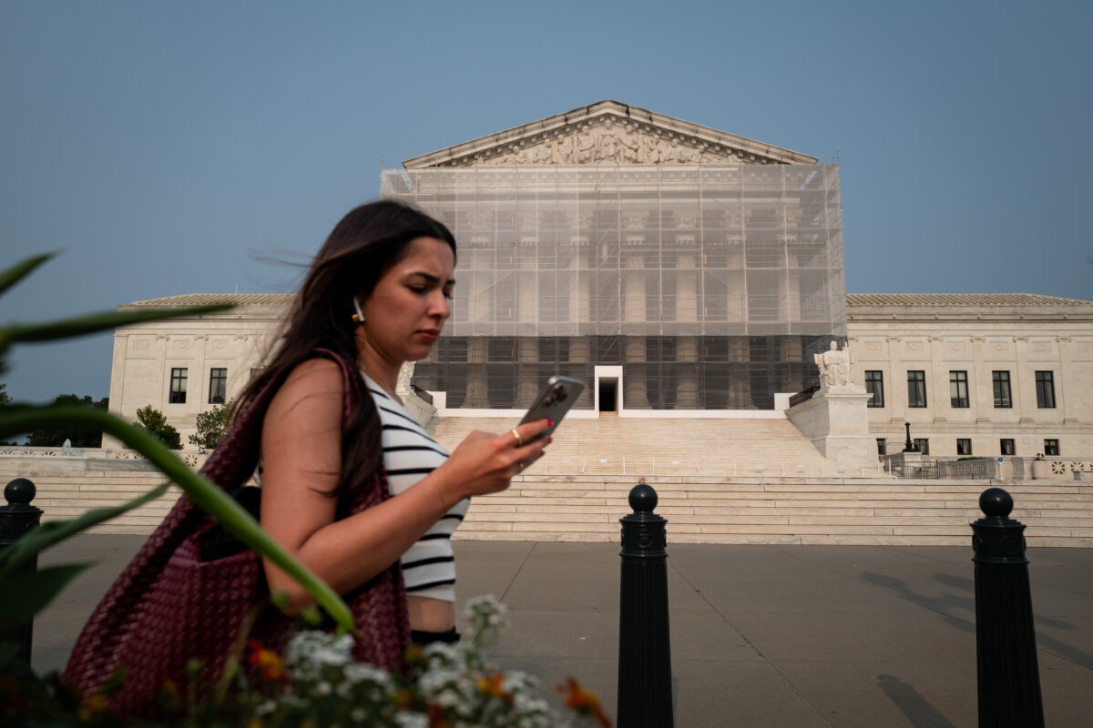 The U.S. Supreme Court building in Washington on June 3, 2025. (Madalina Vasiliu/The Epoch Times)