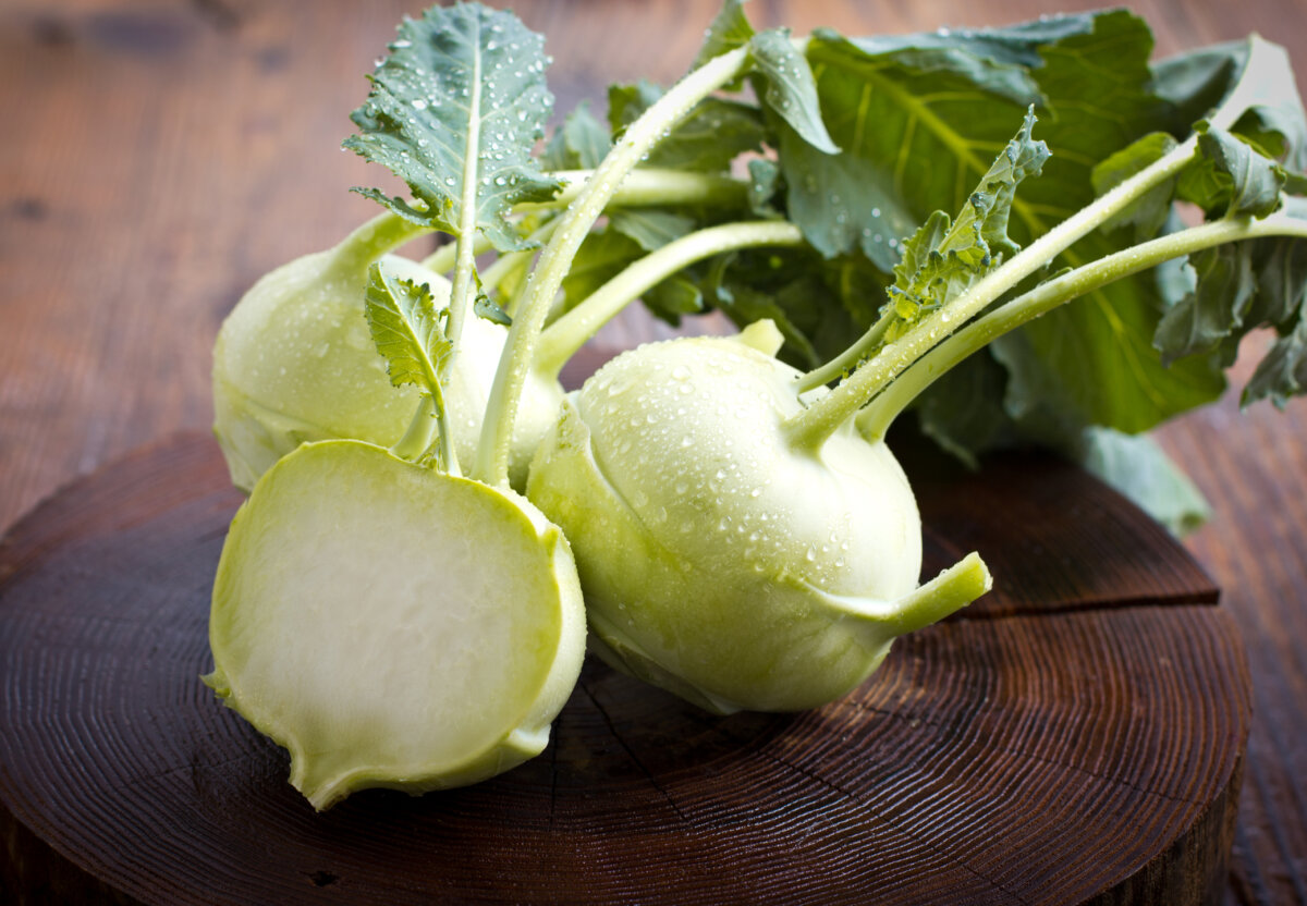 Kohlrabi is part of the Cruciferous vegetable family, along with cabbage and Brussels sprouts. (Dreamstime/TCA)