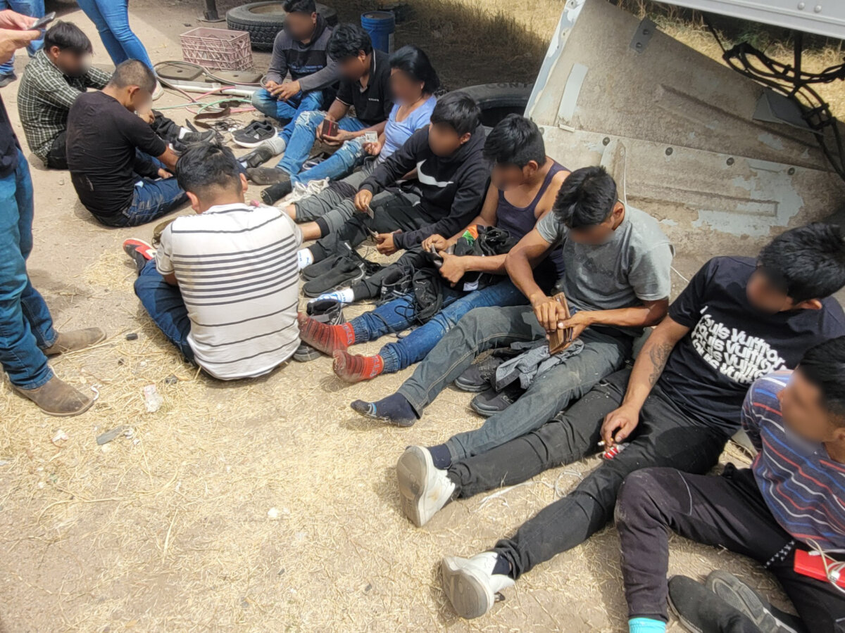 17 illegal immigrants were found inside two abandon vehicles in the Tucson Sector in the Arizona heat on June 4, 2025. (U.S. Border Patrol)