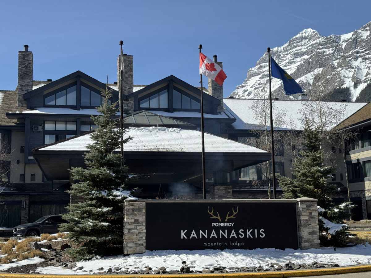 View of the Hotel Pomeroy in Kananaskis, Alta., on April 14, 2025. The 51st G7 summit will be held here from June 15-17, 2025. (Daniel Slim/AFP via Getty Images)