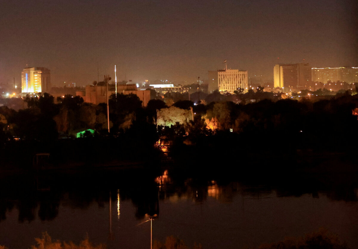 The Green Zone in Baghdad, Iraq, on Aug. 29, 2022. (Thaier Al-Sudani/Reuters)