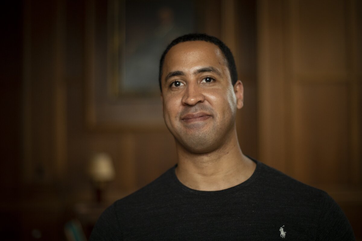 Darnell Epps is the founder of Thurgood Industries, a platform that connects tradespeople with companies looking to hire. (Micah Cormier)
