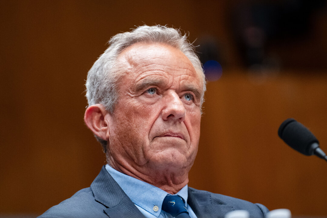 Health Secretary Robert F. Kennedy Jr. testifies before the Senate Health, Education, Labor, and Pensions Committee on Capitol Hill in Washington on May 14, 2025. (Madalina Vasiliu/The Epoch Times)