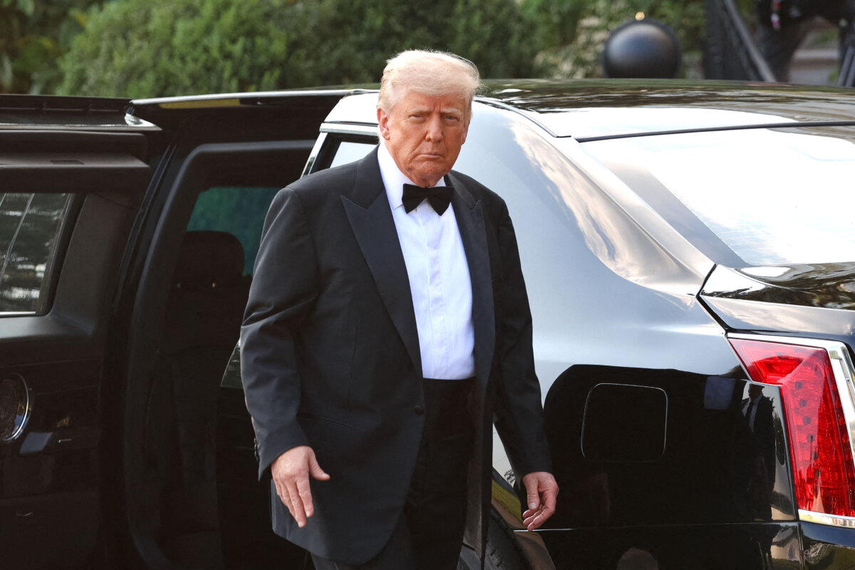President Donald Trump departs the White House on June 11, 2025, en route to the Kennedy Center. (Alex Wroblewski/AFP via Getty Images)