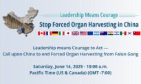Leadership Means Courage to Act: DAFOH Calls Upon China to End Forced Organ Harvesting From Falun Gong Practitioners