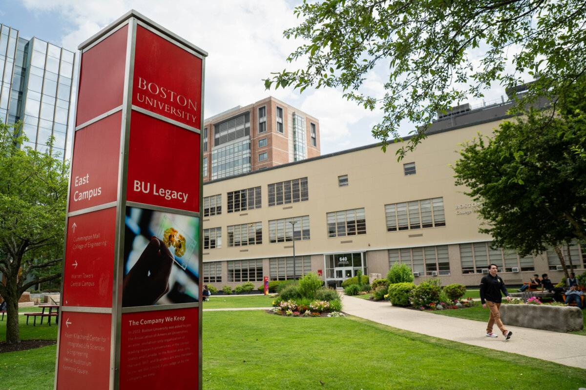 Boston University's Charles River Campus in Boston on June 11, 2025. (Learner Liu /The Epoch Times)