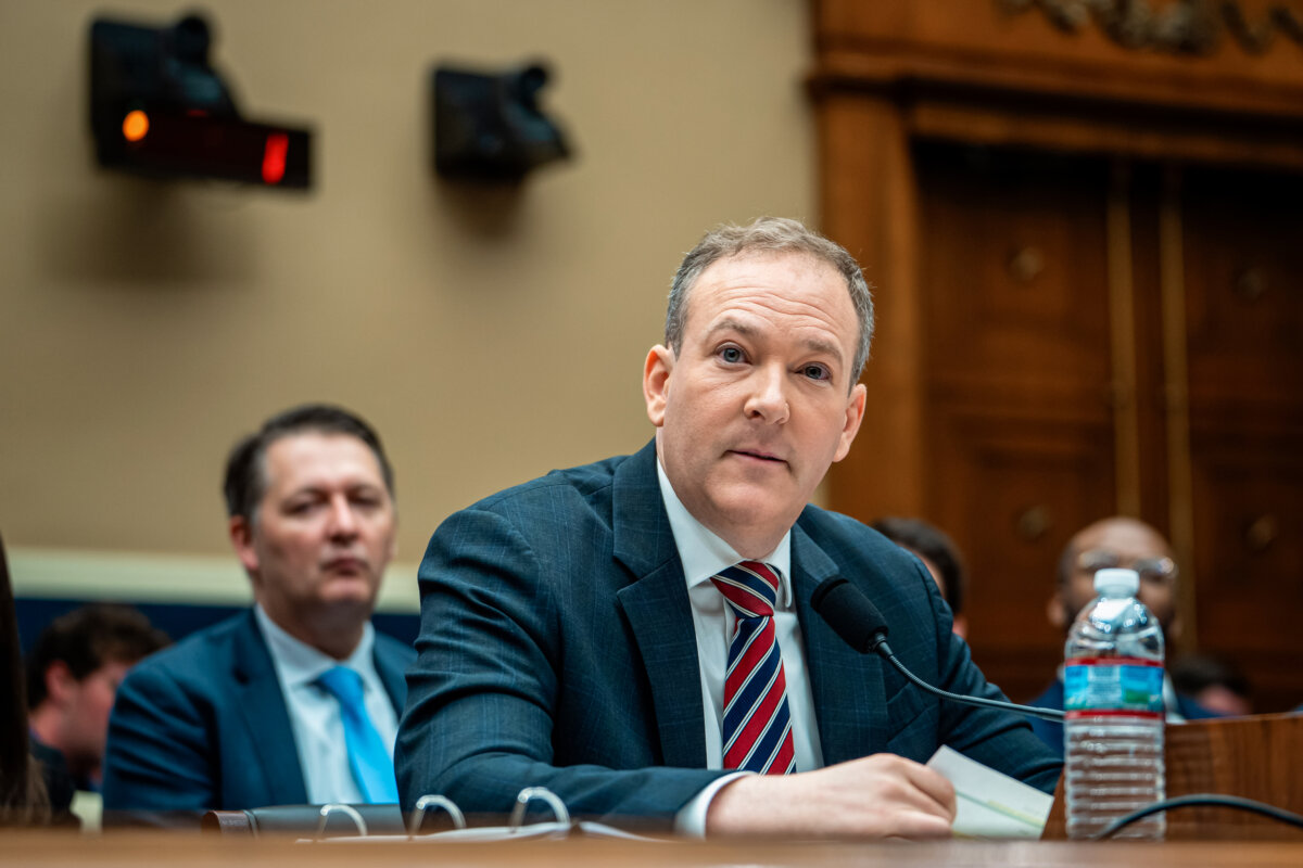 Environmental Protection Agency Administrator Lee Zeldin testifies before the House Subcommittee on Environment on Capitol Hill in Washington on May 20, 2025. (Madalina Vasiliu/The Epoch Times)