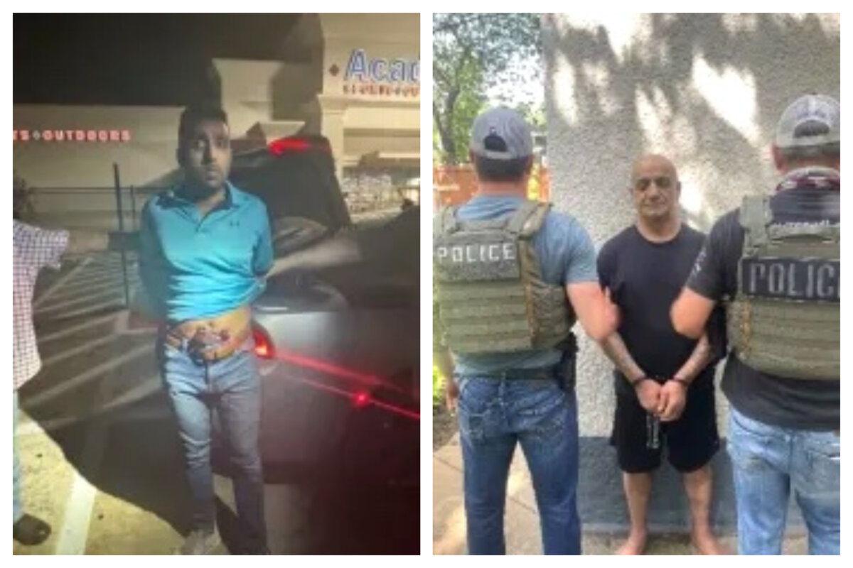 ICE arrest Iranian nationals illegally in the United States. (ICE)