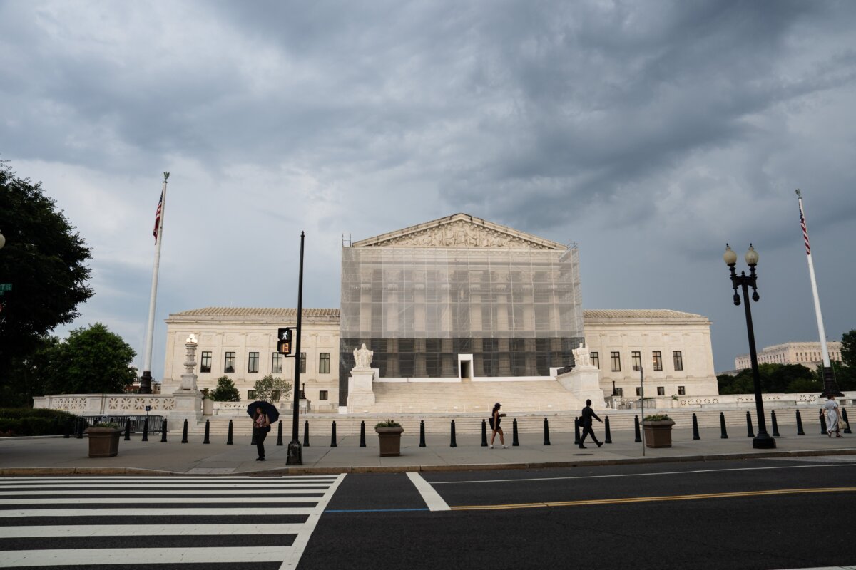 The U.S. Supreme Court in Washington on June 25, 2025. (Madalina Kilroy/The Epoch Times)