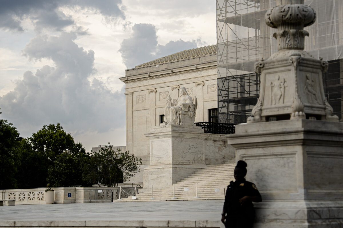 The Supreme Court in Washington on June 25, 2025. (Madalina Kilroy/The Epoch Times)