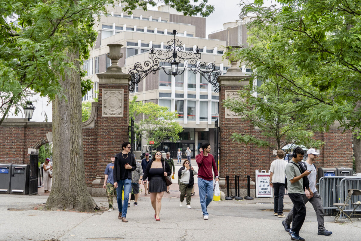 Harvard University in Cambridge, Mass., on June 8, 2025. (Learner Liu/The Epoch Times)