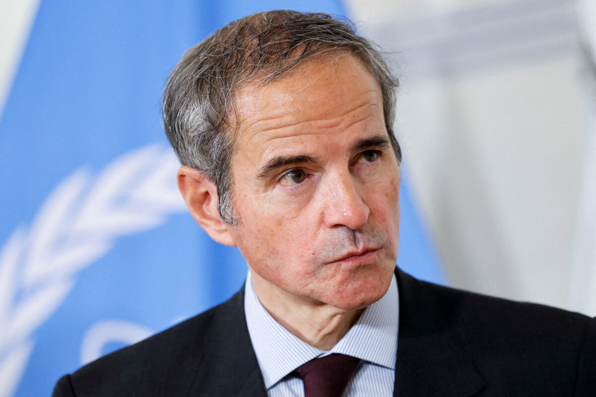 IAEA Director General Rafael Grossi at the Austrian Chancellery in Vienna on June 25, 2025. REUTERS/Lisa Leutner/File Photo