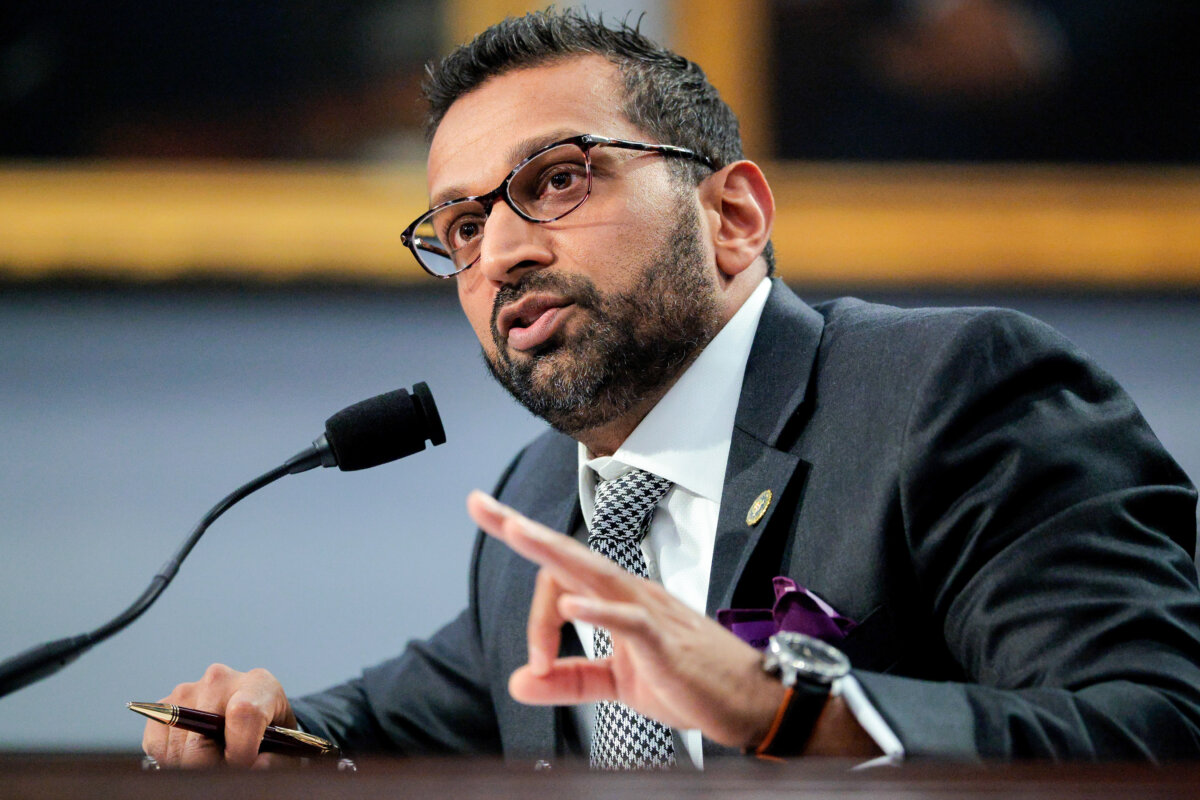 FBI Director Kash Patel speaks during a House of Representatives hearing in Washington on May 7, 2025. (Chip Somodevilla/Getty Images)