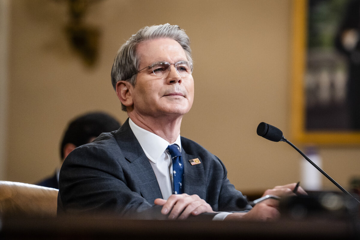 Treasury Secretary Scott Bessent testifies before the House Ways and Means Committee on Capitol Hill on June 11, 2025. (Madalina Vasiliu/The Epoch Times)