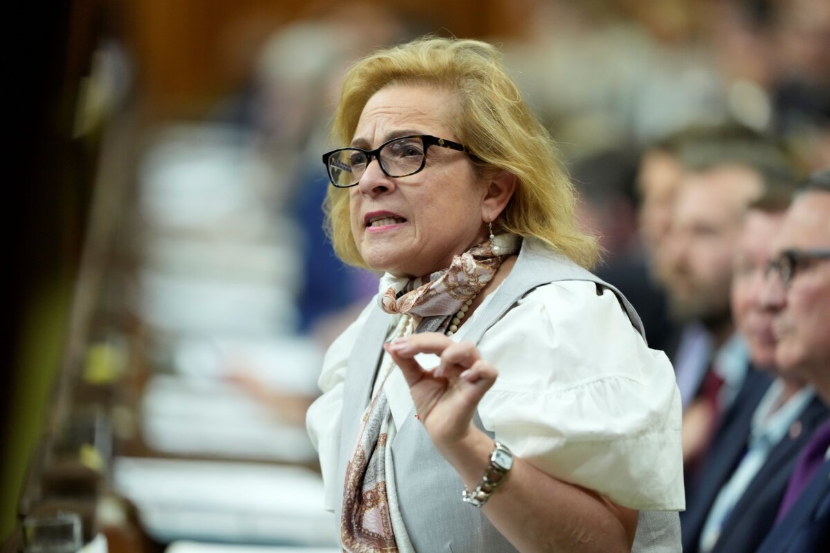Minister of Immigration, Refugees and Citizenship Lena Metlege Diab rises during question period on Parliament Hill in Ottawa on June 5, 2025. (The Canadian Press/Adrian Wyld)