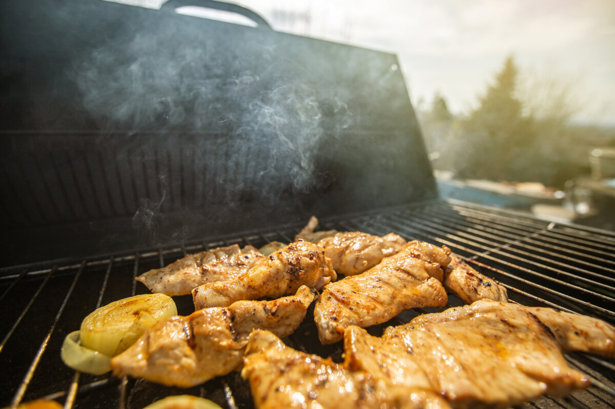 Marinating the chicken in seasoned yogurt helps keep the meat juicy and tender when it hits the heat. (Dreamstime/TNS)
