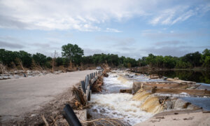 View of Guadalupe River in Kerr County After Flash Floods