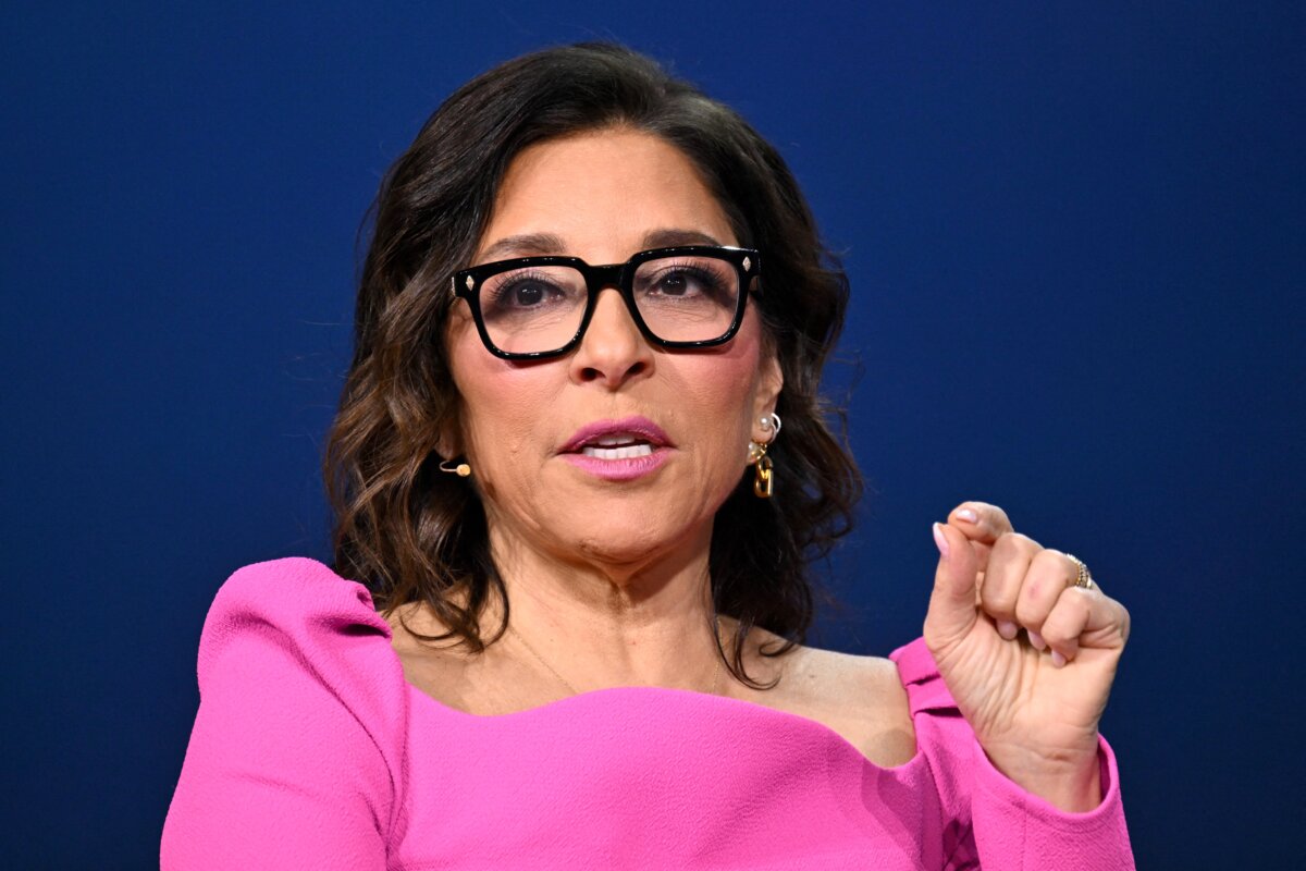 Linda Yaccarino, CEO of X, speaks with Catherine Herridge during a keynote at the Consumer Electronics Show (CES) in Las Vegas on Jan. 7, 2025. (Patrick T. Fallon/AFP via Getty Images)