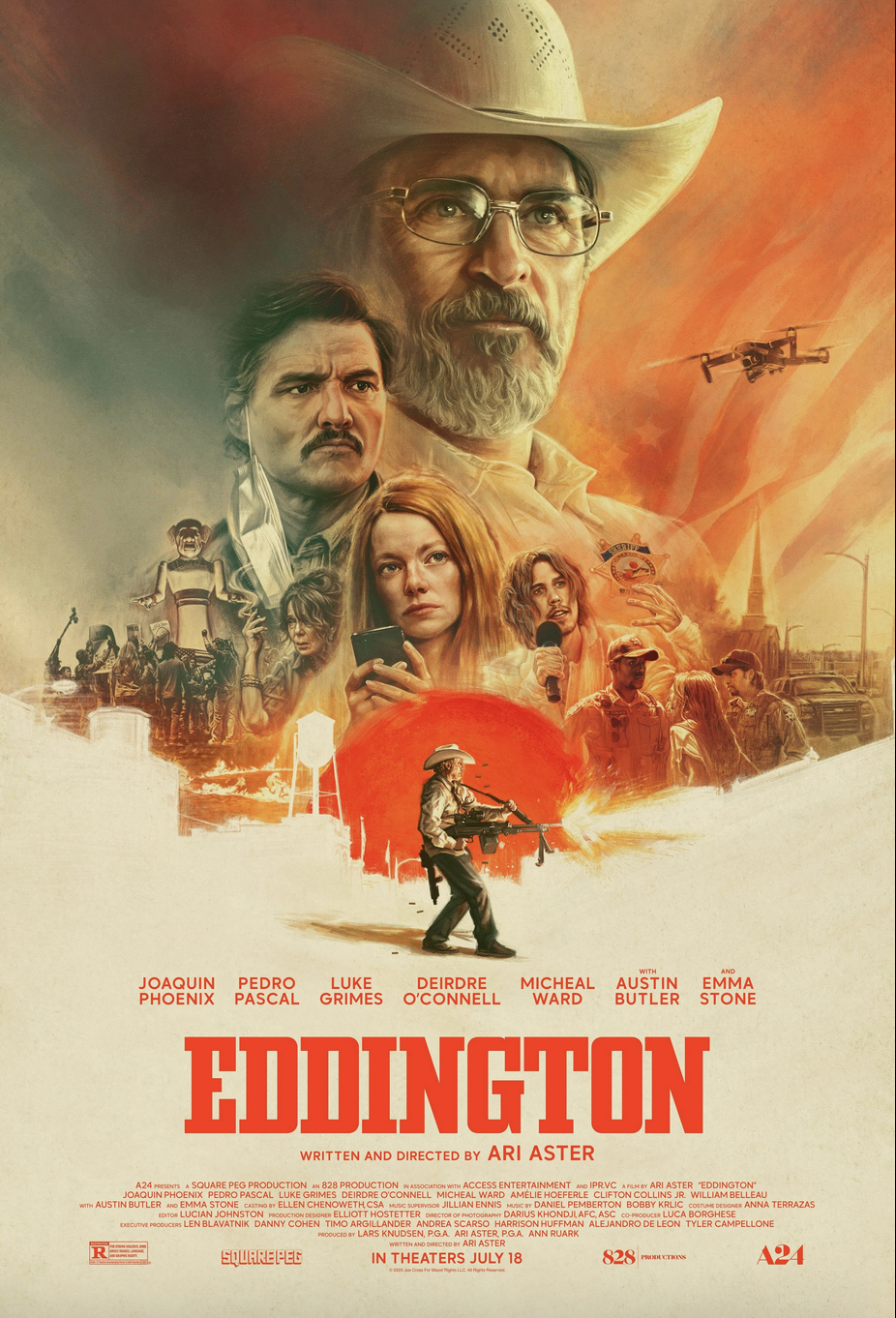 Promotional poster for "Eddington." (A24)