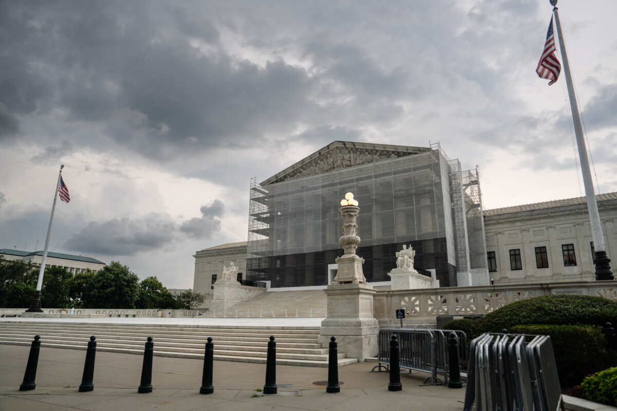 The Supreme Court in Washington on July 14, 2025. (Madalina Kilroy/The Epoch Times)