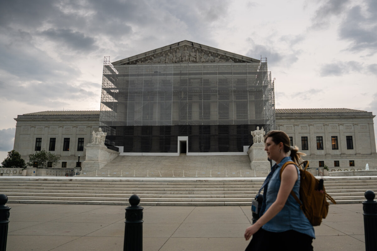 The Supreme Court in Washington on July 14, 2025. (Madalina Kilroy/The Epoch Times)