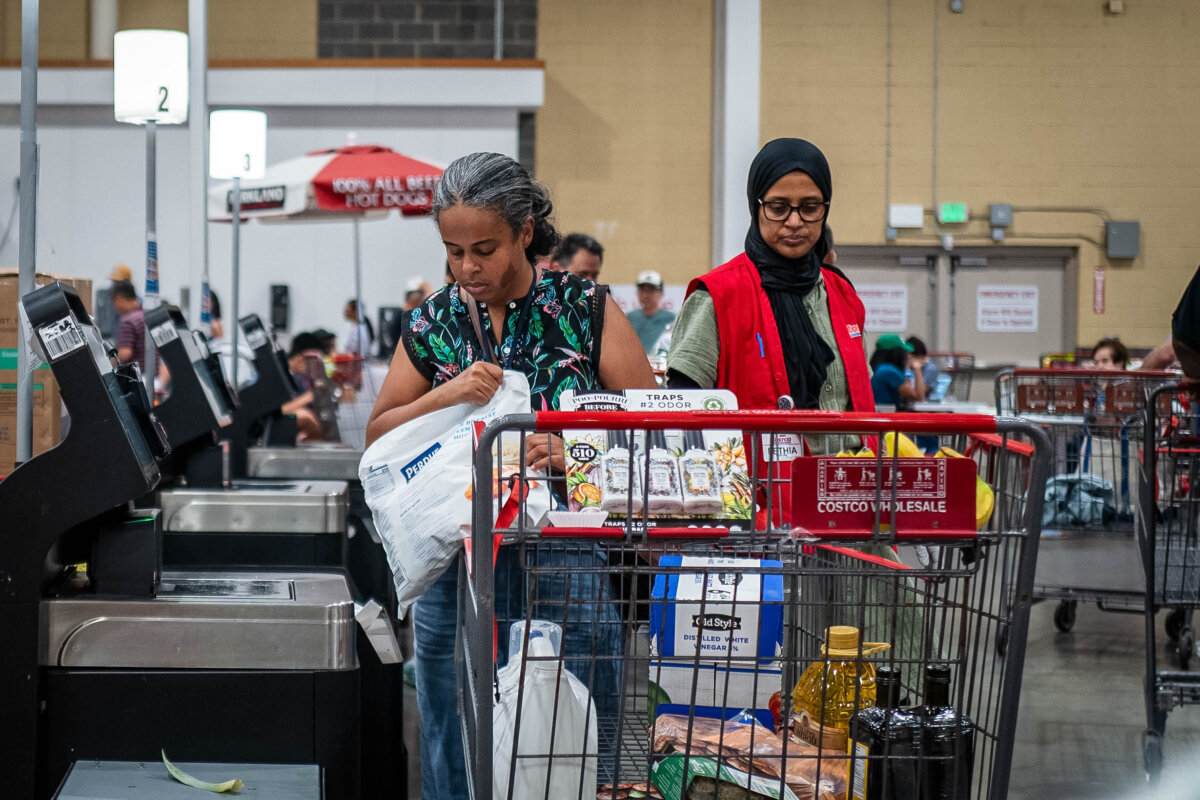 People shop at a store in Elkridge, Md., on July 11, 2025. (Madalina Kilroy/The Epoch Times)