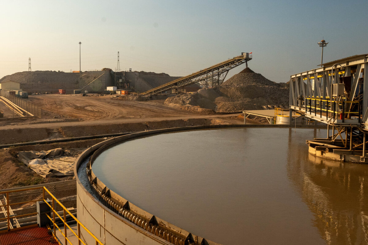 A general view of processing facilities in Tenke Fungurume Mine, one of the largest copper and cobalt mines in the world, in southeastern Democratic Republic of Congo, on June 17, 2023. (Emmet Livingstone/AFP via Getty Images)